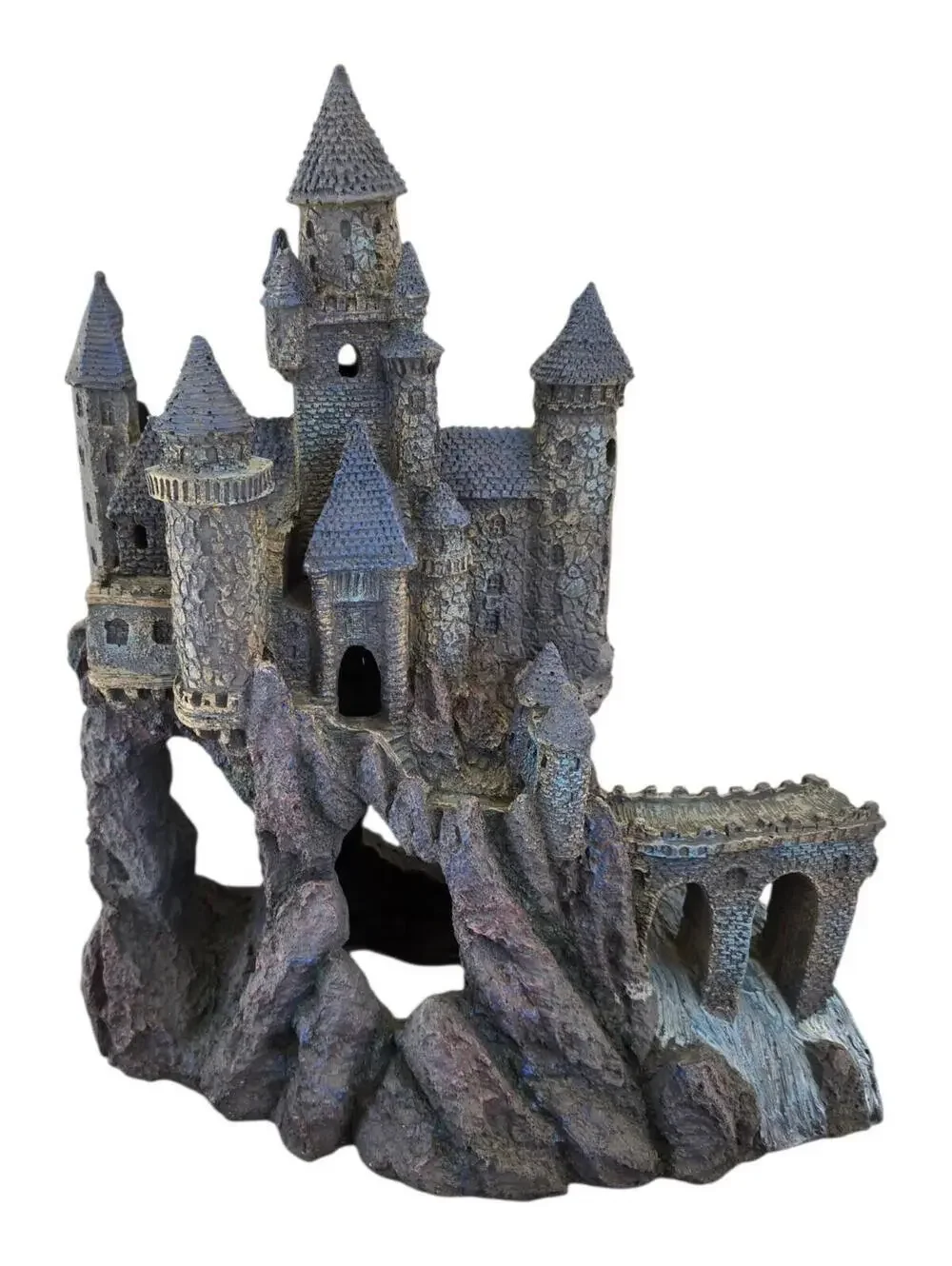 Age-of-Magic Wizard’s Castle Aquarium Decoration Part A, Pre-owned, Some Damage